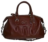 Coach Leather Ashley Sabrina Duffle Convertiable Satchel Bag Purse 15445 Walnut