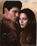 Taylor Lautner Kristen Stewart Signed New Moon 8x10