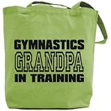 Canvas Tote Bag Olive Green  Gymnastics Grandpa Training  Sports