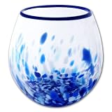 Nature Luminous Ocean Aquarium Glass Fish & Betta Bowl - 1 Gallon Hand Blown - Free Shipping