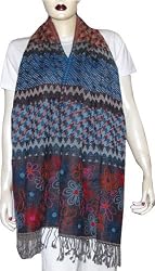 Wrap Stoles Wool Womens Outerwear India 26 x 70 inches (jstl251)