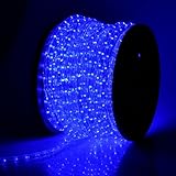 MegaBrand Christmas Lighting LED Rope Light 150ft Blue w/ Connector