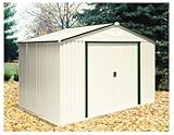 UPC 638801502111 product image for DuraMax Model 50211 10x8 Colossus Metal Shed, green trim | upcitemdb.com