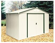 DuraMax Model 50211 10x8 Colossus Metal Shed, green trim