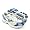 White/Classic Blue-Raven