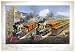 American railroad scene: lightning express trains leaving the junction (Reprint measu...