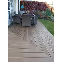 WPC-Terrassendielen Komplettbausatz f�r ca. 16 qm, Farbe: Cedar