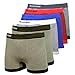 Knocker Men's Seamless Boxer Brief Stretchable Underwear 6 pcs, Assorted Colors (037M)