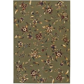 Budding Lily Area Rug, 6'6X9'10, SAGE by Home Decorators Collection