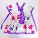 Girls Flower Korean Hanbok Mini Dress Skirt Purple Available Sizes: 3T, 4, 6