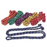 Champion Sports Braided Nylon Jump Ropes, 8-ft., 6 Assorted Color Jump Ropes/Set