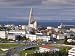 The 75M Tall Steeple and Vast Modernist Church of Hallgrimskirkja, Reykjavik, Iceland...