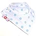 Zippy Fun Bandana Bibs for Baby Boys and Toddlers (Blue and White Pack of 4)