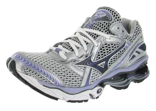 Mizuno Women's Wave Creation 12 Running Shoe,White/Dahlia Purple-Dark Shadow,9.5 M US