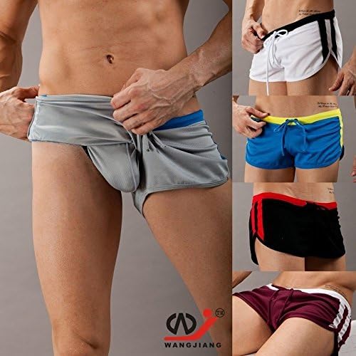 ltfei Fashion Men's Swimwear Swimming Trunks Sports Wear Sexy Short Beach Pants Black M