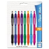 Papermate Profile Retractable Ballpoint Pen, Bold Point, Assorted Colors, 8-Pack