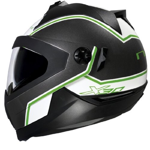 Nexx X30 Viper Modular Helmet (White Green, X-Small)