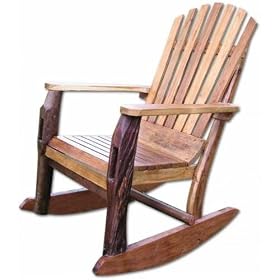 Adirondack Teak Wood Rocking Chair by Groovy Stuff Furniture