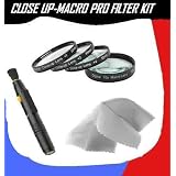 Close Up Macro Filter Kit For Nikon D5000, P5100 12.3 MP DX Digital SLR Camera + DIGI Microfiber Cleaning Cloth + Pro Lens Cleaning Pen (free shipping)