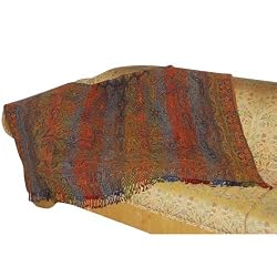 Indian Bedspread Jacquard Woven Designs India 82 inches x 60 inches