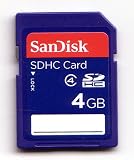 Sandisk 4GB Secure Digital SD HC Memory Card (SDSDB-4096, BULK, No Reader)