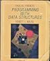 Programming With Data Structures: Pascal Version/Book and Disk