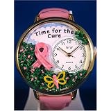 Breast Cancer Time for the Cure Gold Watch by Whimsical Watches