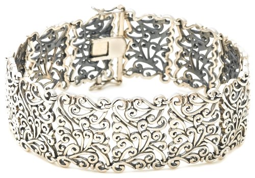 Sterling Silver Oxidized Bracelet, 7.25