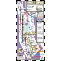 Streetwise Manhattan Bus Subway Map - Laminated Public Subway Map of Manhattan, NY - Minimetro: Folding Pocket & Wallet Size Metro Map (Streetwise (Streetwise Maps))