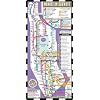 Streetwise Manhattan Bus Subway: Bus and Subway Map of Manhattan, New York