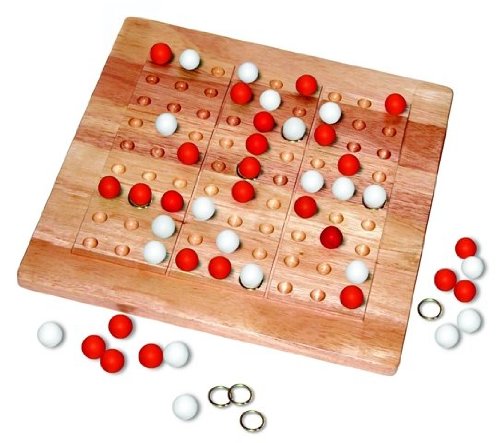 Tic-Tac-Ku Add On Kit For Colorku Board (Blue/White) By Mad Cave Bird Games