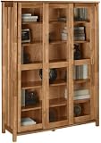 Review Home Decorators Collection  / Bookcase W/ Sliding Doors 3 Door 6 Shelf Light Cherry