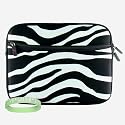 Zebra Carrying Sleeve with Extra Pocket for Amazon Kindle DX + Live*Laugh*Love Wrist Band!!! (Kindle DX Not Included)