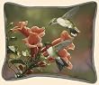 Hummingbird & Trumpets Pillow -