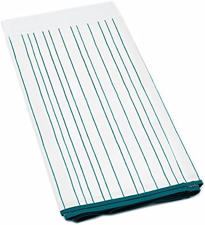 Auggie Painted Stripe Ocean Crib Skirt, Blue