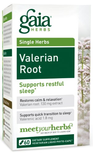 Gaia Herbs Valerian Root, 60-capsule Bottle