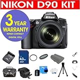 Nikon D90 12.3 MP Digital SLR Camera with 18-105mm f/3.5-5.6G ED AF-S VR DX ....