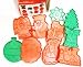 Plastic 10-pc. X'mas Cookie Cutter Stamp Set