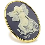 Privileged NYC Grey Fairy Cameo Ring 2