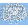 100 Clear Round Druk Czech Glass Beads Bead String 6mm
