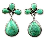 Turquoise earrings, 'Everlasting'