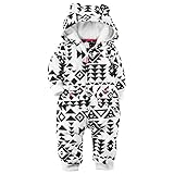 カーターズ ロンパース carter's 女の子用モノトーントライバル耳フードフリース地ジャンプスーツ (24months(83-88cm)) [並行輸入品]
