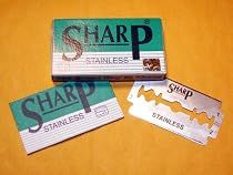 100 SHARP STAINLESS Double Edge Polymer Coated Safety Razor Blades
From Sharp
