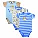 Hudson Baby Baby Bodysuit, 3 Pack, Little Lion, 9-12 Months