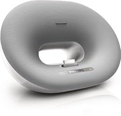 Philips Fidelio DS3000 Desktop Speaker Dock for iPod and iPhone (White/Silver)