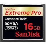 SanDisk 16GB Extreme Pro CF memory card - UDMA 90MB/s 600x (SDCFXP-016G-P91, Retail Package)