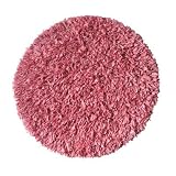 Calypso Cotton Jersey Pink Shag Round Rug Size: Round 3