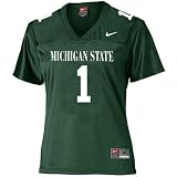 Nike Michigan State Spartans #1 Green Ladies Replica Football Jersey