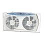 HOLMES TWIN WINDOW FAN WITH ELECTRONIC THERMOSTAT