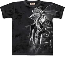 Silver Dragon T-Shirt by The Mountain 100% Cotton Short Sleeve Shirt to fit Teens & Adults